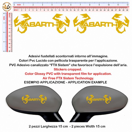 Adesivi specchietti abarth - specchietti,