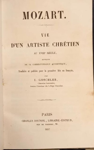 Goschler mozart vie - i.,