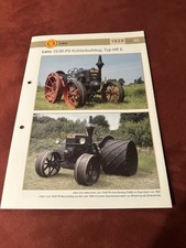 LANZ Radiatore Bulldog Trattore Trattore 15/30cv Tipo HR 5 1929 Veduta del Mondo Brochure