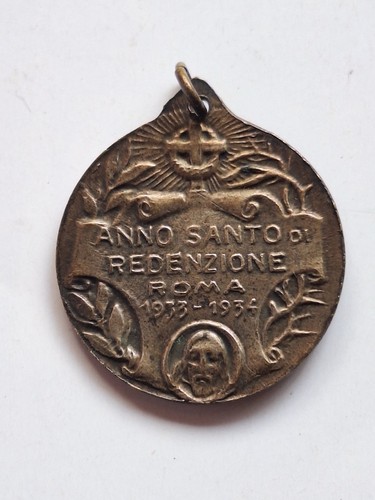 Medaglia religiosa votiva anno - religiosa,