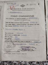 Foglio complementare moto Guzzi Galletto 1953