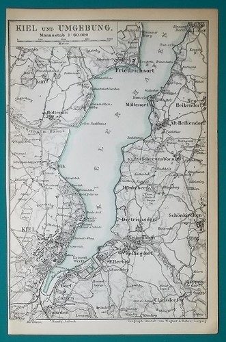 Mappa baedeker 1897 germania - baedeker,