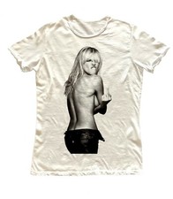 T-shirt 100% cotone Kate Moss fuck moda maglietta
