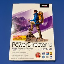 Cyberlink Power Director 13 Ultimate Software di editing video ~ NUOVO E SIGILLATO