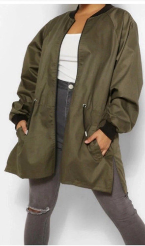 Boohoo giacca bomber kaki - boohoo,