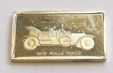 LINGOTTO ARGENTO 1,6 GR 925/1000 COLLEZIONE AUTO D' EPOCA ROLLS ROYCE 1909
