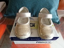 SCARPE PRIMAVERILI DA BIMBA COLOR ORO, MARCA PRIMIGI, N 21