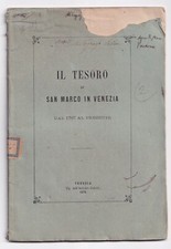 1878 Venezia il Tesoro di San