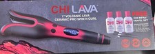 CHI Lava 1" Vulcanic Lava Ceramic Pro Spin N Curl arricciacapelli set da viaggio 3636