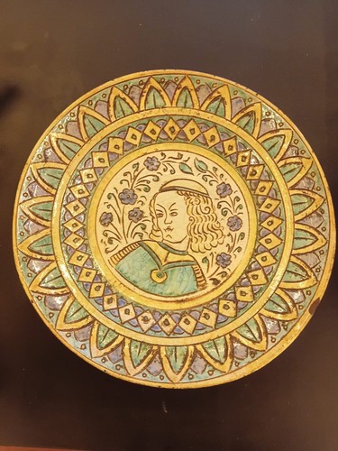 Piatto ceramica terracotta del