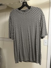 T-shirt uomo Giorgio Armani geometrica elasticizzata taglia 52 Made in Italy