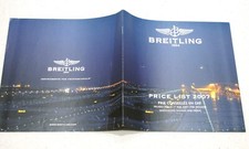Listino prezzi svizzero in franchi Breitling 1884 price list 2007 testo francese