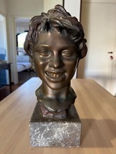 Licco Scultura busto Vincenzo Gemito 32cm bronzo Fonderia Gemito (Napoli)