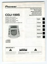 PIONEER - CDJ-100S  -  MANUAL