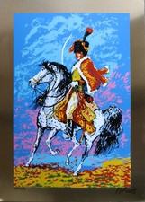 Giovan Francesco Gonzaga, litografia su alluminio, firmata, numerata.