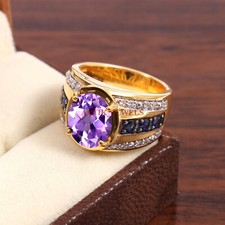 Ametista & Riscaldato Zaffiro