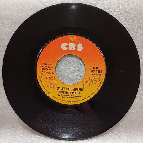 Disco giri salvatore - 45, adamo
