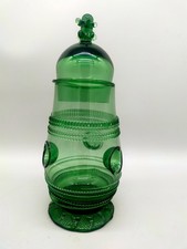Vaso vetro verde boemo con - vetro,