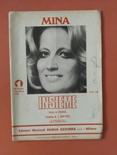 MINA insieme SPARTITO SHEET