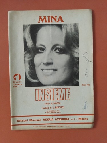 Mina insieme spartito sheet - insieme,