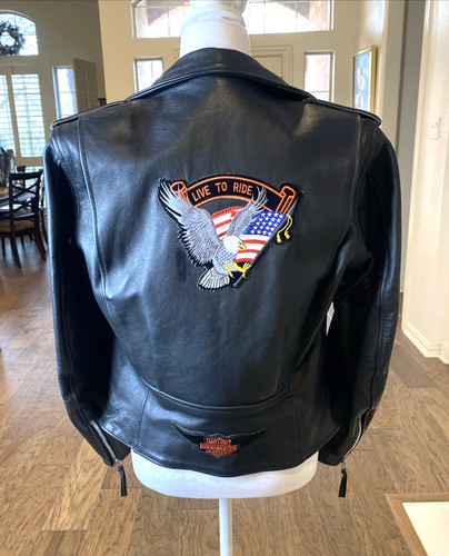 Giacca pala vintage harley - a,
