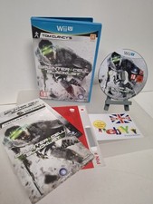 SPLINTER CELL BLACKLIST NINTENDO WII U GIOCO CON MANUALE E SCHEDA VIP DISCO PULITO
