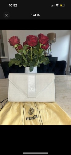 Pochette fendi bianca con - pochette,