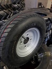 RUOTA COMPLETA RIMORCHIO CARRELLO 8 POLLICI ATTACCO BALILLA 4.00/4.80-8 MITAS 