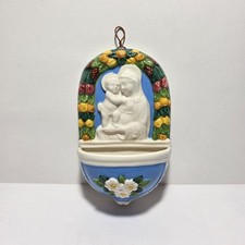 Acquasantiera In Ceramica Stile Robbia - La Giara (UMBRIA)