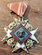 Antica medaglia smaltata gufo