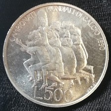 SAN MARINO - 500 LIRE 1990 - FDC - MONETA D'ARGENTO - FIFA - MONDIALI DI CALCIO