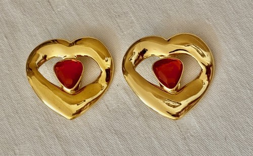 Orecchini ysl vintage cuori - ysl,
