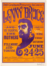 Poster concerto Lenny Bruce