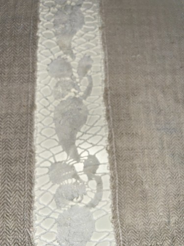Antique woven loom - woven, tablecloth