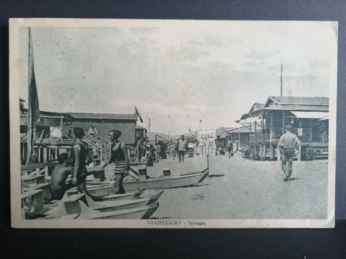 Cartolina viareggio spiaggia - viareggio,