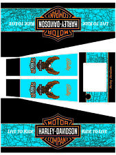 KIT COMPLETO DECALS CABINET FLIPPER PINBALL HARLEY DAVIDSON BALLY