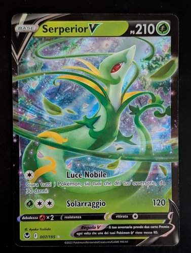 Carta pokemon serperior - carta, v