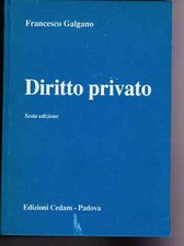 DIRITTO PRIVATO - GALGANO - CEDAM - 1990