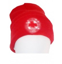 BERRETTO ZUCCOTTO  CUFFIA RICAMATO PRODUZIONE PRODOTTI MARCHIO CROCE ROSSA