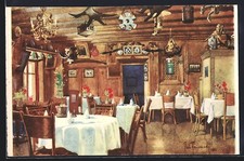 Cartolina artistica Aldo Raimondi: Vipiteno, Hotel Centrale Posta Vecchia 