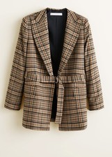Giacca Mango donna marrone a