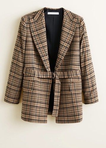 Giacca mango donna marrone - mango,
