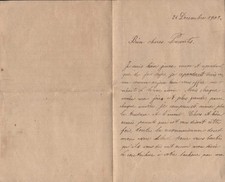 LETTERA LETTERINA - NATALE 1903 - LETTERA CARI GENITORI SCRITTA IN FRANCESE