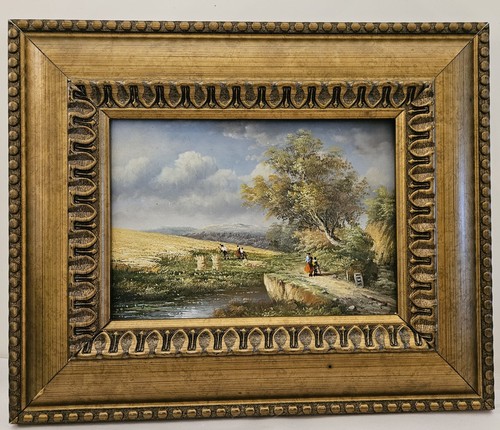 Antico dipinto olio - , legno