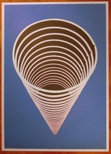 PAOLO SCIRPA  serigrafia e pastello del 1985 ''SENZA TITOLO'' (BB)