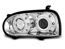 FARO PROIETTORE LPVW03 ADATTO PER VW GOLF 3 09.91-08.97 ANGEL EYES CROMATO NUOVO