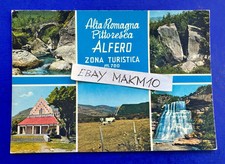 ? CARTOLINA FOTO ALTA ROMAGNA ALFERO ZONA TURISTICA CHIESA CASCATA PONTE 1973?