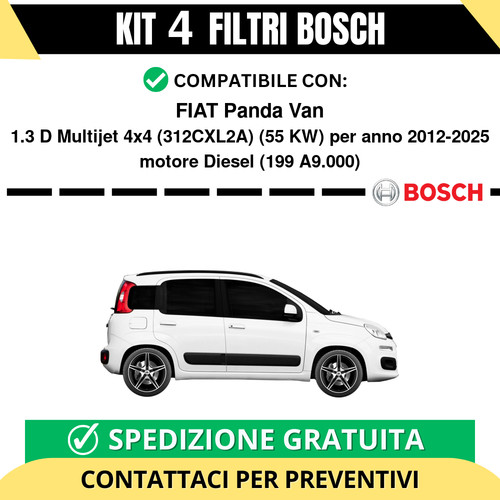 Kit bosch filtri tagliando - kit,