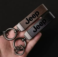 PORTACHIAVI IN PELLE VINTAGE CON LOGO JEEP, COLORE Random