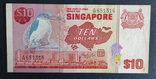 Singapore banconota 10 - banconota, da
